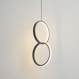 Minimalistyczna lampa wisząca Double Ring