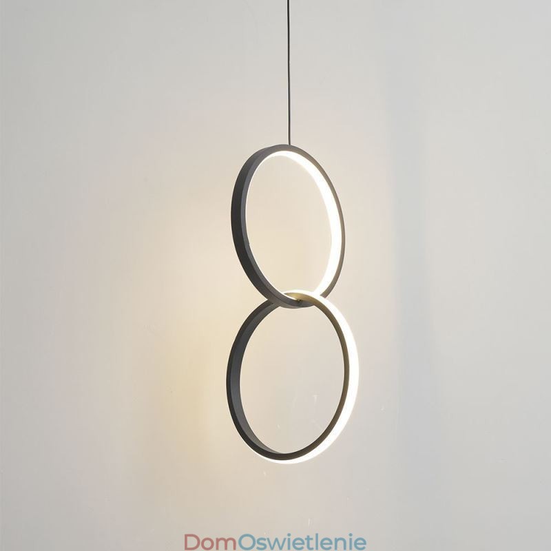 Minimalistyczna lampa wisząca Double Ring