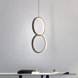 Minimalistyczna lampa wisząca Double Ring