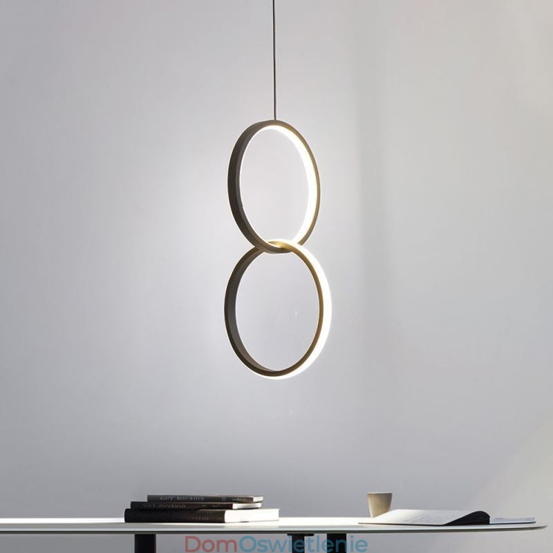 Minimalistyczna lampa wisząca Double Ring