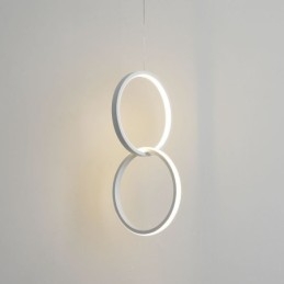 Minimalistyczna lampa wisząca Double Ring