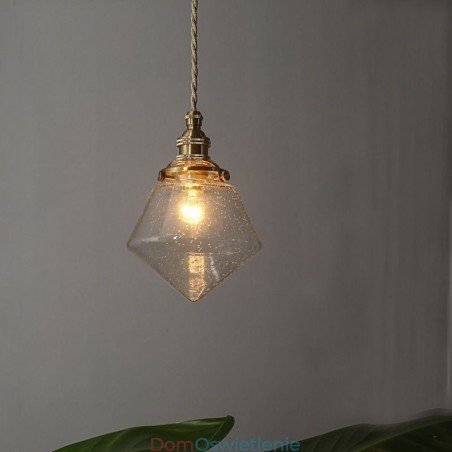 1 Światło Wiszące Diamentowe Szklane Światło Bubble Glass Lampa Oprawa 1 Światło Wiszące Diamentowe Szklane Światło Bubble Glass Lampa Oprawa