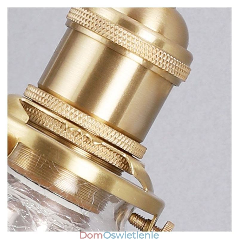 Szklana lampa wisząca Nowoczesna lampa sufitowa z efektem spękania