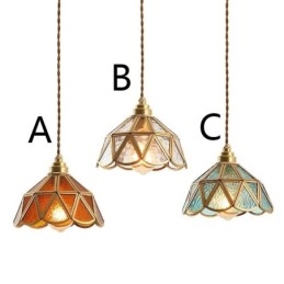Retro Szklana Lampa Wisząca Japoński Styl Szklana Lampa Sufitowa