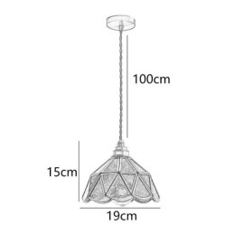 Retro Szklana Lampa Wisząca Japoński Styl Szklana Lampa Sufitowa