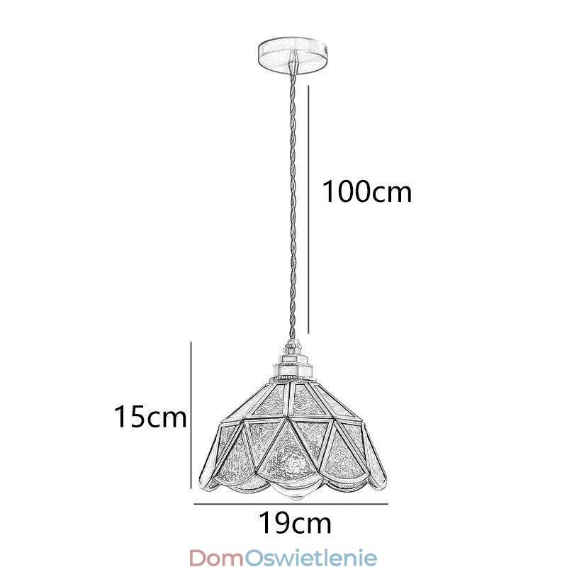 Retro Szklana Lampa Wisząca Japoński Styl Szklana Lampa Sufitowa