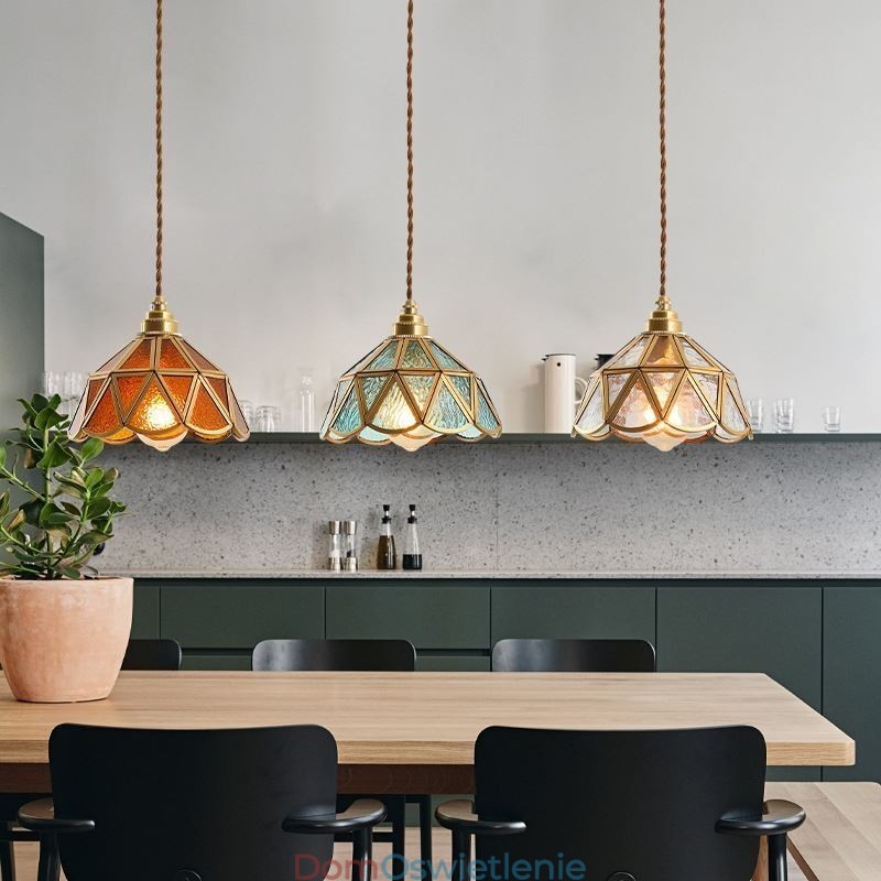 Retro Szklana Lampa Wisząca Japoński Styl Szklana Lampa Sufitowa