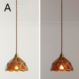 Retro Szklana Lampa Wisząca Japoński Styl Szklana Lampa Sufitowa