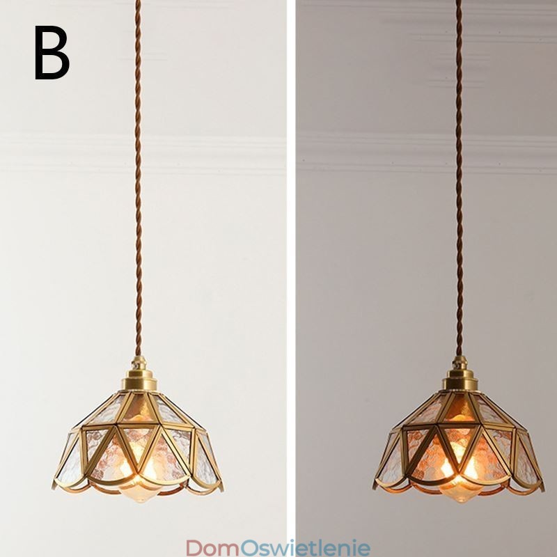 Retro Szklana Lampa Wisząca Japoński Styl Szklana Lampa Sufitowa