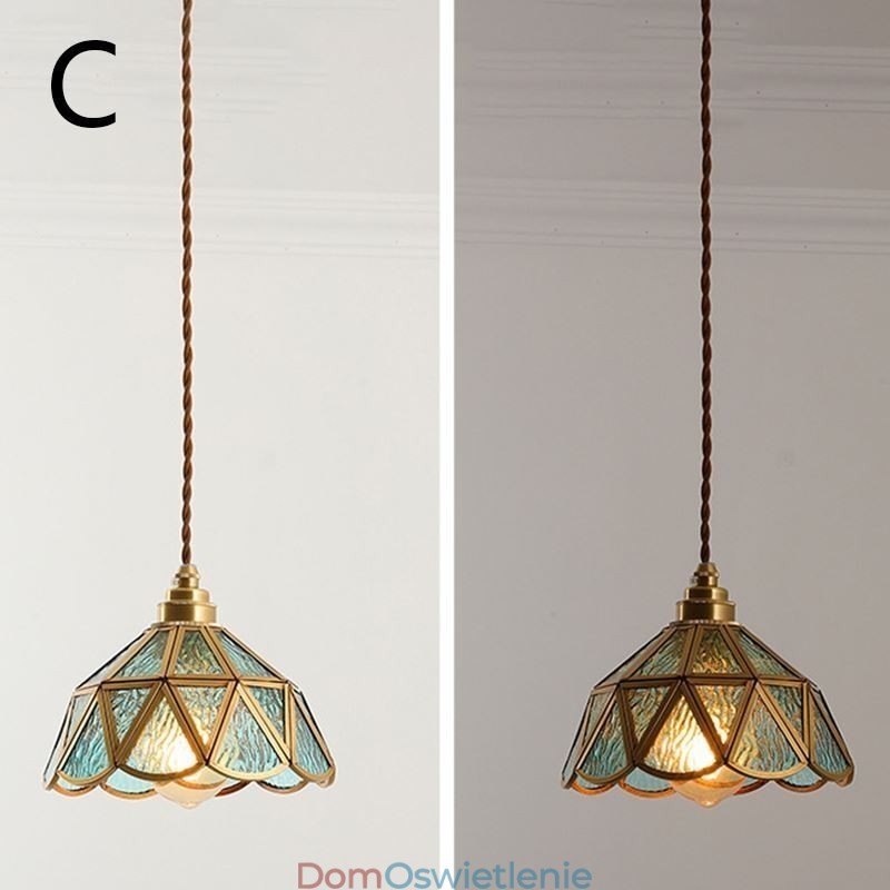 Retro Szklana Lampa Wisząca Japoński Styl Szklana Lampa Sufitowa