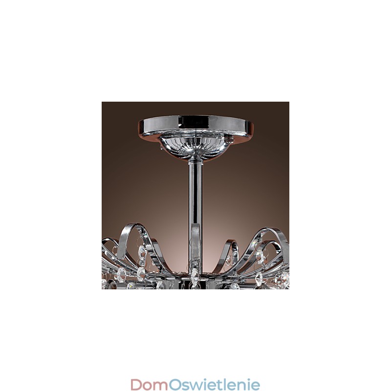Nowoczesny współczesny kryształowy żyrandol metalowy