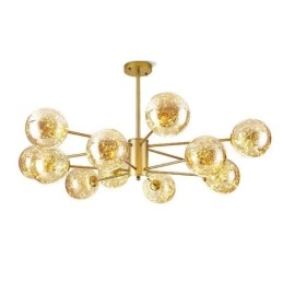 Magiczna fasolka wisząca lampa w stylu nordyckim szklana kula gipsówka wisząca lampa