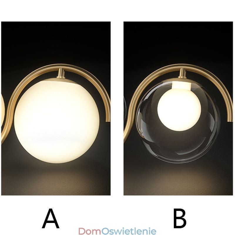 Nowoczesna szklana kula wisząca lampa minimalistyczna