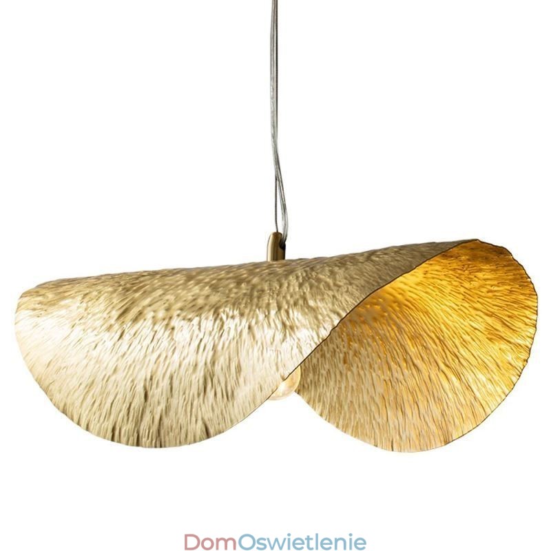 Mosiężna lampa wisząca, nowoczesna minimalistyczna lampa sufitowa w kształcie liścia lotosu
