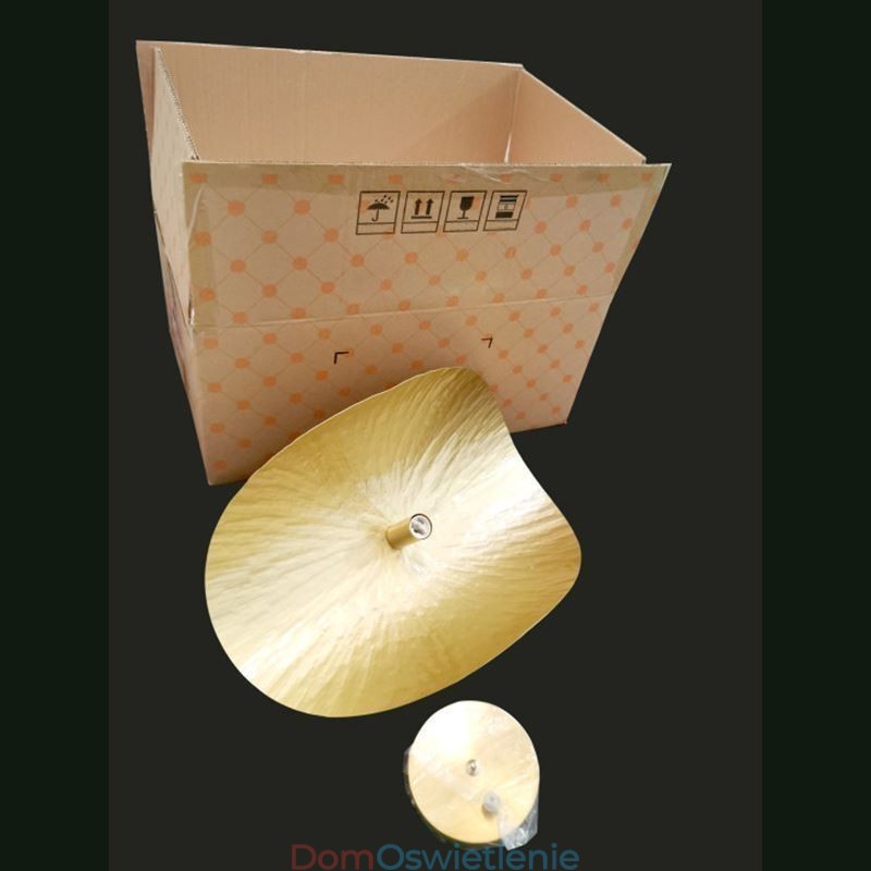 Mosiężna lampa wisząca, nowoczesna minimalistyczna lampa sufitowa w kształcie liścia lotosu