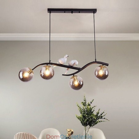 Nowoczesna minimalistyczna lampa wisząca z gałęzi, 4 lampy, dekoracyjna lampa Nowoczesna minimalistyczna lampa wisząca z gałęzi, 4 lampy, dekoracyjna lampa