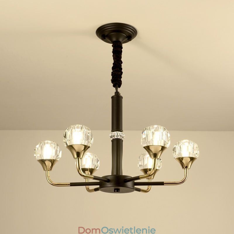 Nowoczesna kryształowa lampa wisząca Elegancki kryształowy żyrandol