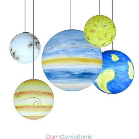 Nordic Planet Design Lampa wisząca Unikalny żyrandol z planetami układu słonecznego Nordic Planet Design Lampa wisząca Unikalny żyrandol z planetami układu słonecznego