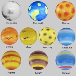 Nordic Planet Design Lampa wisząca Unikalny żyrandol z planetami układu słonecznego