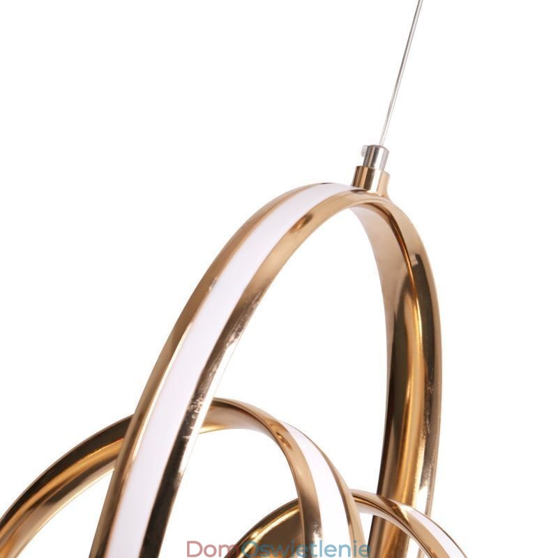 Nowoczesna minimalistyczna lampa wisząca, unikalna okrągła lampa w kształcie skrętu, wyspa