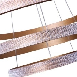 Nowoczesna lampa wisząca akrylowa 3 pierścienie lampa 80+60+40cm