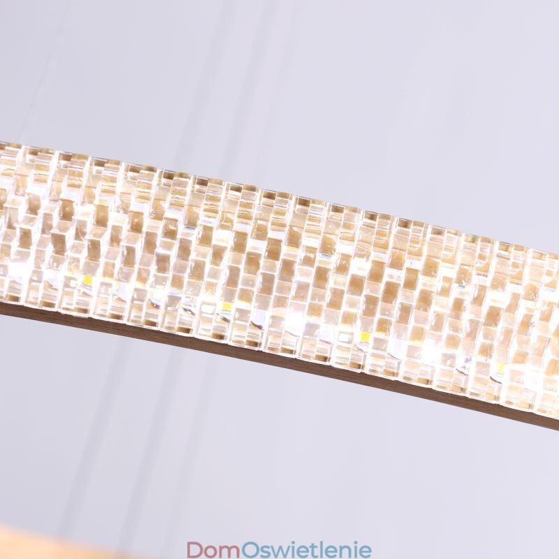 Nowoczesna lampa wisząca akrylowa 3 pierścienie lampa 80+60+40cm