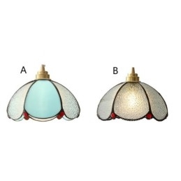 Minimalistyczna lampa wisząca ze szkła płatkowego, pojedyncza lampa wisząca ze szkła