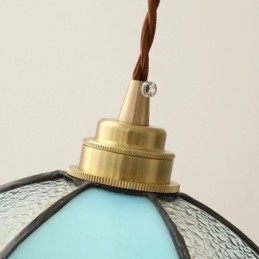 Minimalistyczna lampa wisząca ze szkła płatkowego, pojedyncza lampa wisząca ze szkła