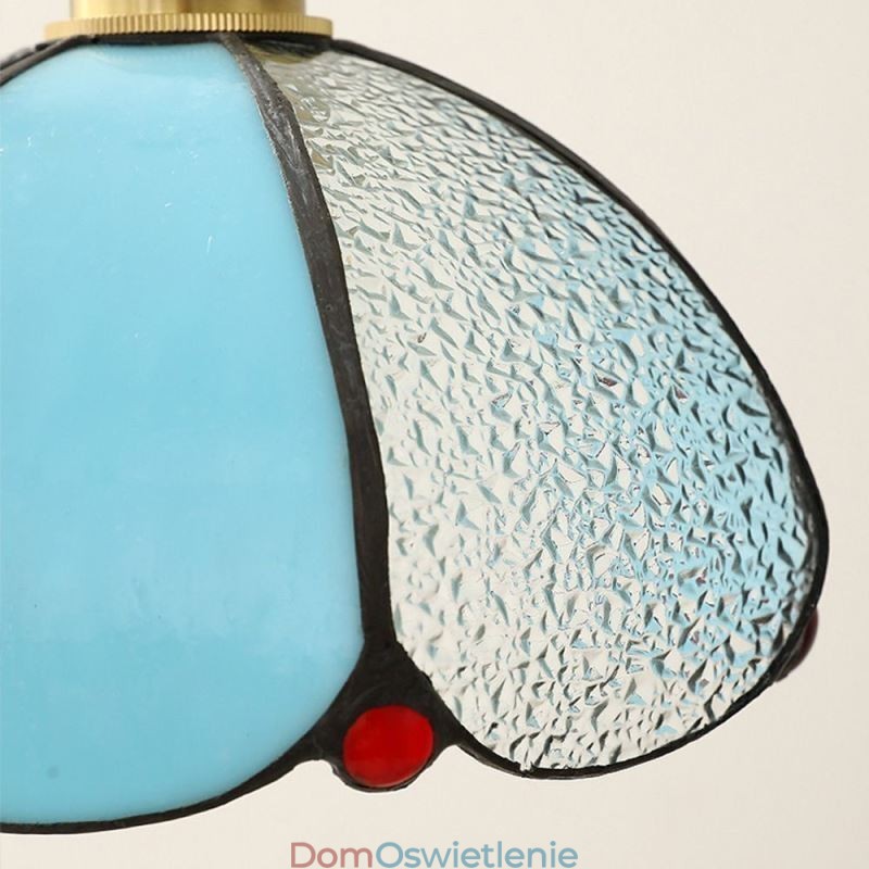Minimalistyczna lampa wisząca ze szkła płatkowego, pojedyncza lampa wisząca ze szkła