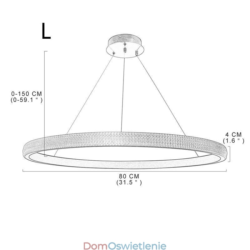 Lampa wisząca Ring Minimalistyczna oprawa świetlna z akrylu