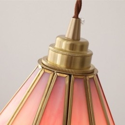 Wisząca lampa szklana w stylu japońskim, retro, płatek światła