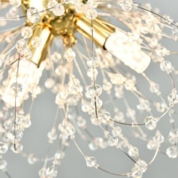 Wisząca lampa kryształowa Dandelion, elegancki żyrandol