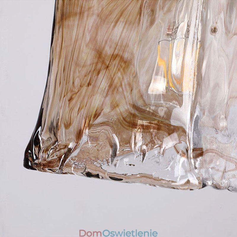 Unikalna Mini Szklana Lampa Wisząca W Stylu Japońskim Bursztynowy Kolor Dekoracyjne Oświetlenie