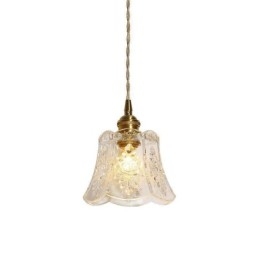 Lampa wisząca kwiatowa Minimalistyczna dekoracyjna szklana oprawa świetlna