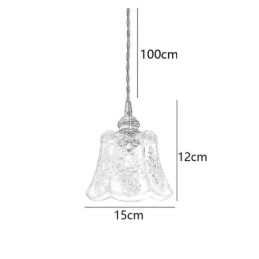 Lampa wisząca kwiatowa Minimalistyczna dekoracyjna szklana oprawa świetlna