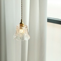 Lampa wisząca kwiatowa Minimalistyczna dekoracyjna szklana oprawa świetlna