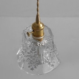 Lampa wisząca kwiatowa Minimalistyczna dekoracyjna szklana oprawa świetlna