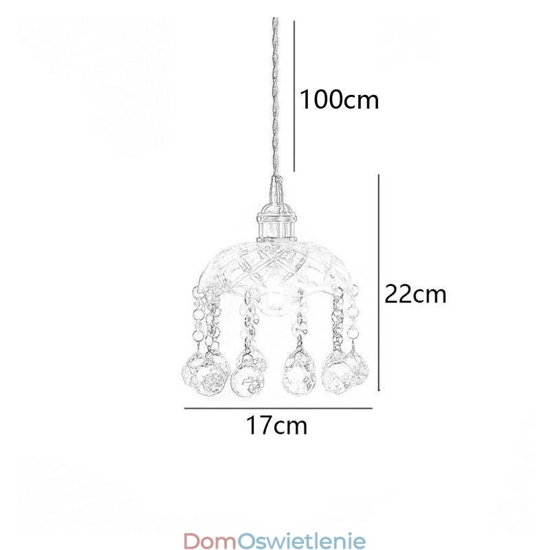 Nowoczesna Mini Szklana Lampa Wisząca 1 Światło Dekoracyjne Oprawa Światła
