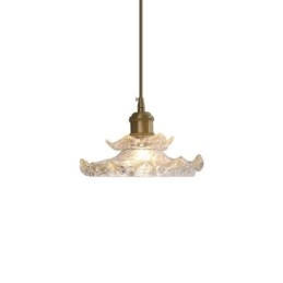 Lampa wisząca ze szkła w stylu japońskim Lampa wisząca ze szkła Lotus