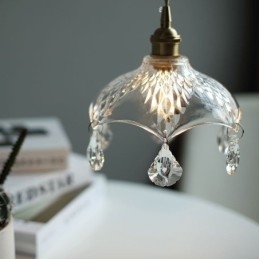 Nowoczesna minimalistyczna szklana lampa wisząca pojedyncza lampa wisząca