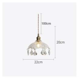 Nowoczesna minimalistyczna szklana lampa wisząca pojedyncza lampa wisząca