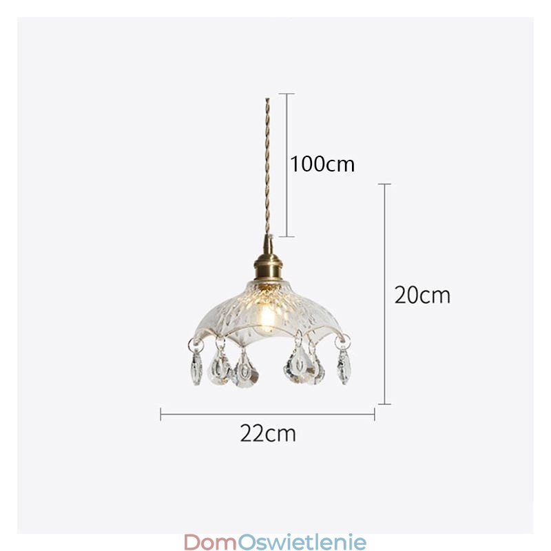 Nowoczesna minimalistyczna szklana lampa wisząca pojedyncza lampa wisząca