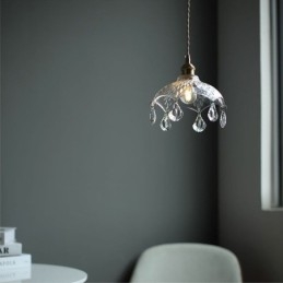 Nowoczesna minimalistyczna szklana lampa wisząca pojedyncza lampa wisząca
