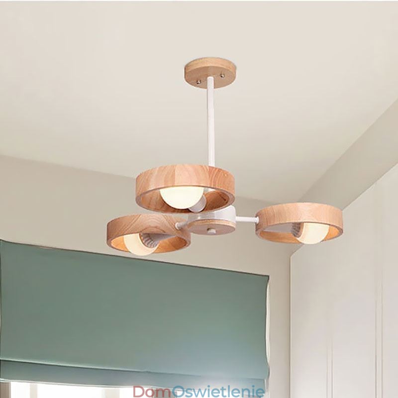 Nordic Unique Drewniana lampa wisząca