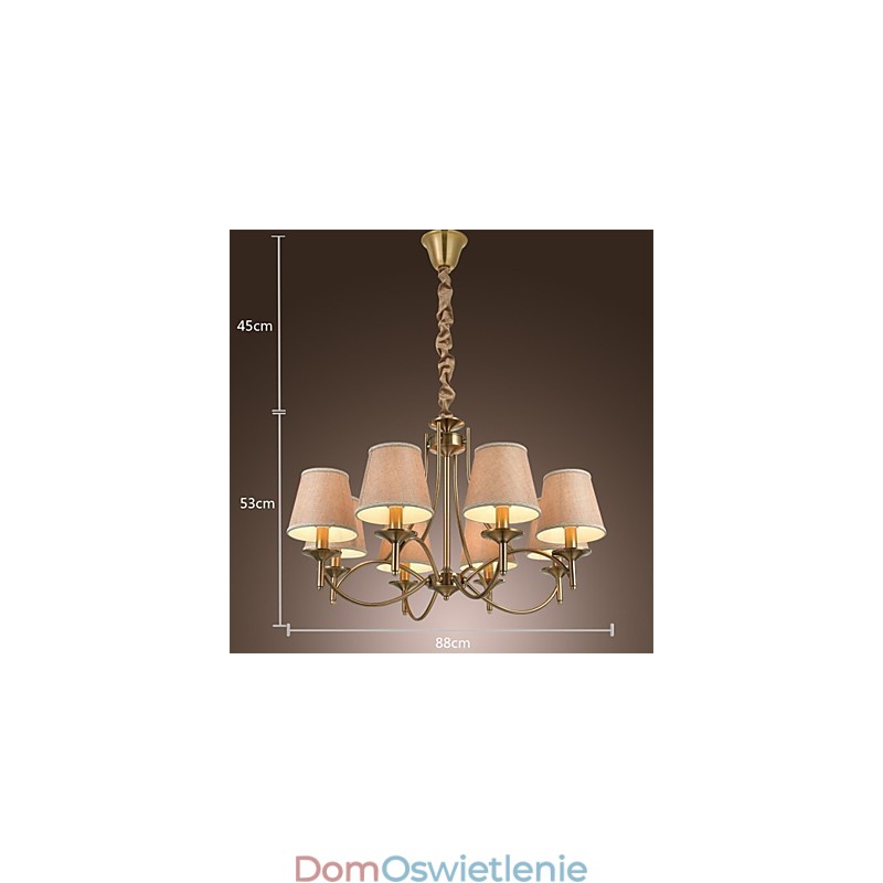 Nowoczesny Współczesny Tradycyjny Klasyczny Rustykalny Domek Wiejski Wyspa Vintage Mosiężny Metalowy Żyrandol