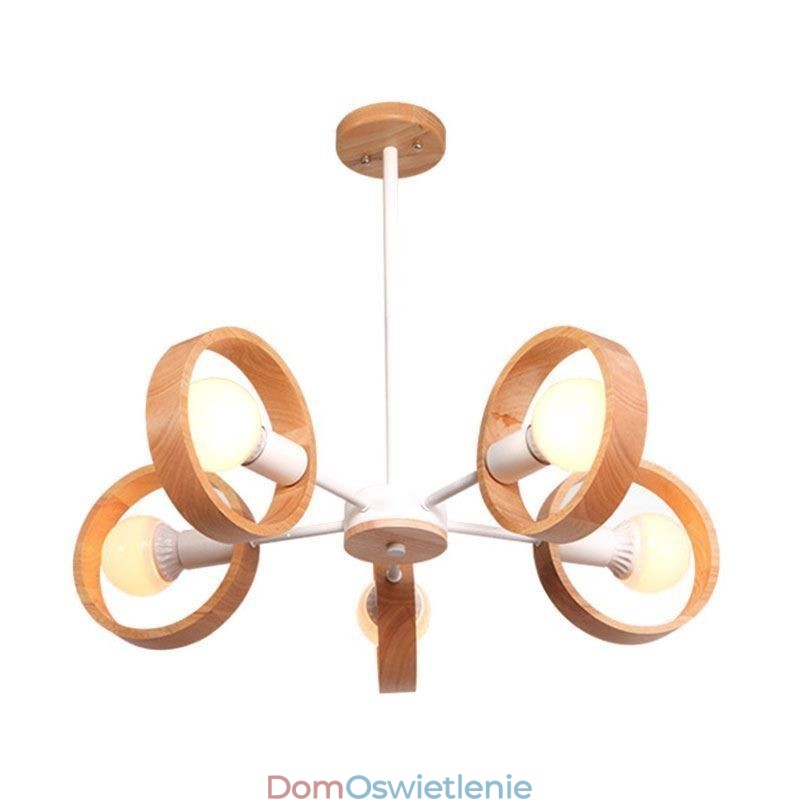 Nordic Unique Drewniana lampa wisząca