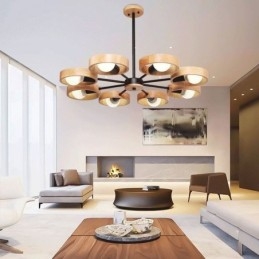 Nordic Unique Drewniana lampa wisząca