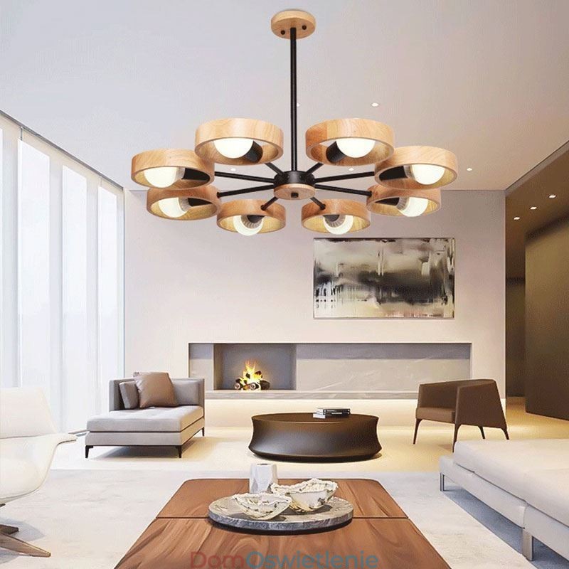 Nordic Unique Drewniana lampa wisząca