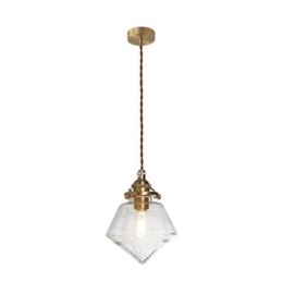 1 Światło Diamentowe Szklane Wiszące Światło Bubble Glass Lampa Oprawa