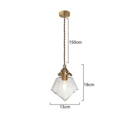 1 Światło Diamentowe Szklane Wiszące Światło Bubble Glass Lampa Oprawa